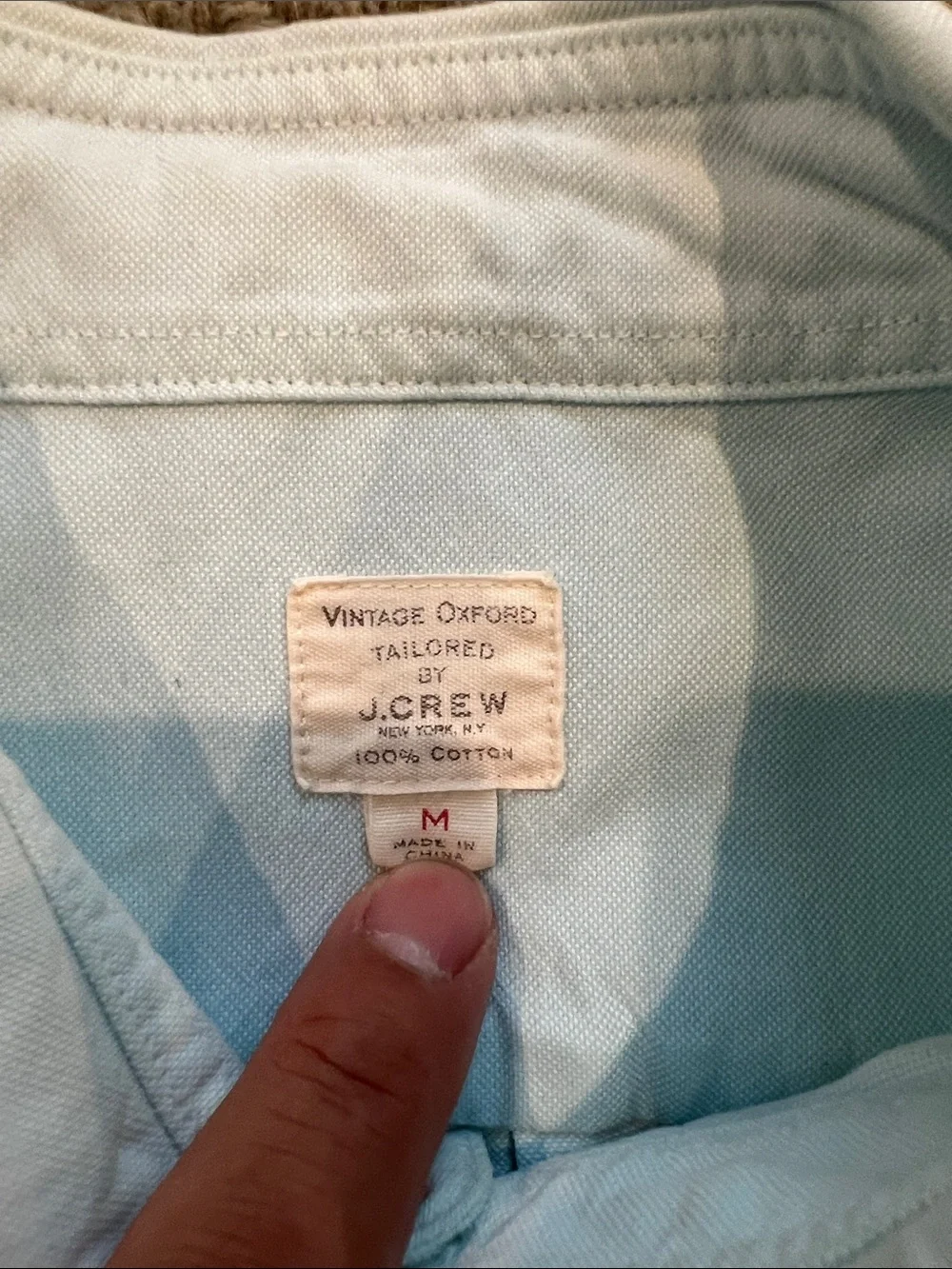 J. Crew Teal Blue Oxford Button-Down Shirt